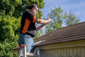 When inspecting roofs the inspector may want to attach themselves to the roof using what