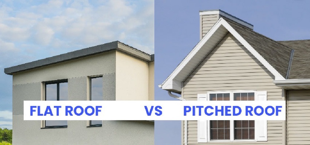 Why do architects prefer flat roofs
