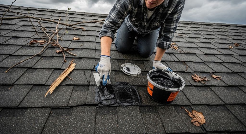 How to Repair Minor Roof Storm Damage Using Roof Cement